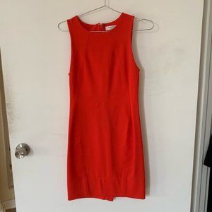Tight Red-Orange Babaton Dress